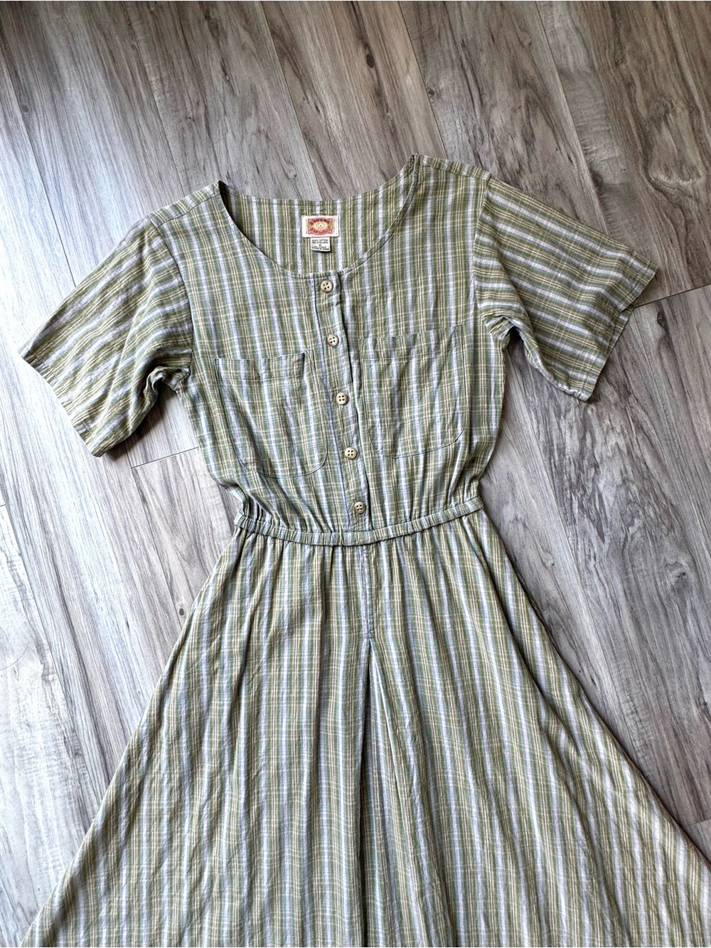 Vintage 80s Banana Republic Safari & Travel Clothing Company Lamu Dress - Rare